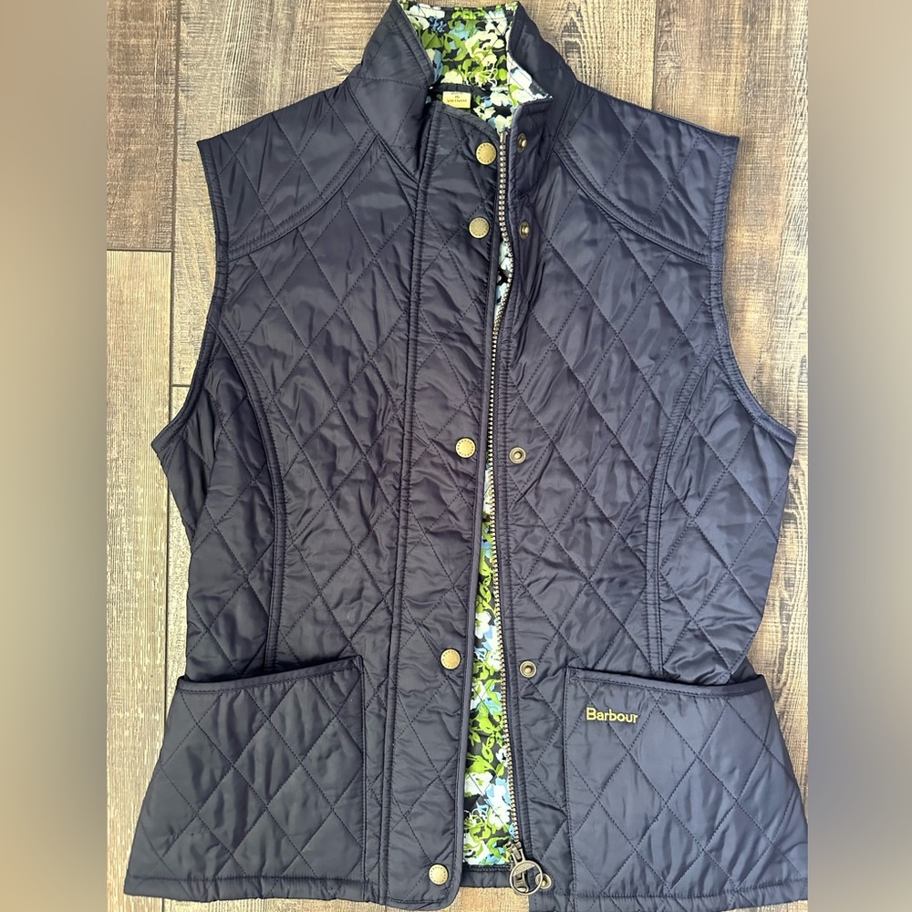 Navy Barbour Vest